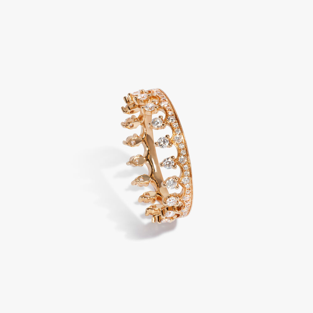 Crown 18ct Yellow Gold Diamond Eternity Ring | Annoushka jewelley