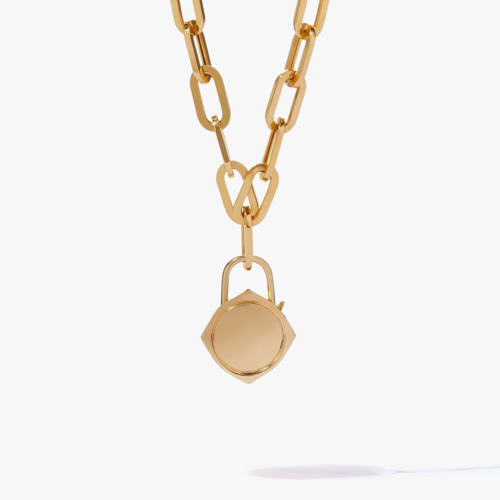 Lovelock 18ct Gold Cable Chain Charm Necklace | Annoushka jewelley