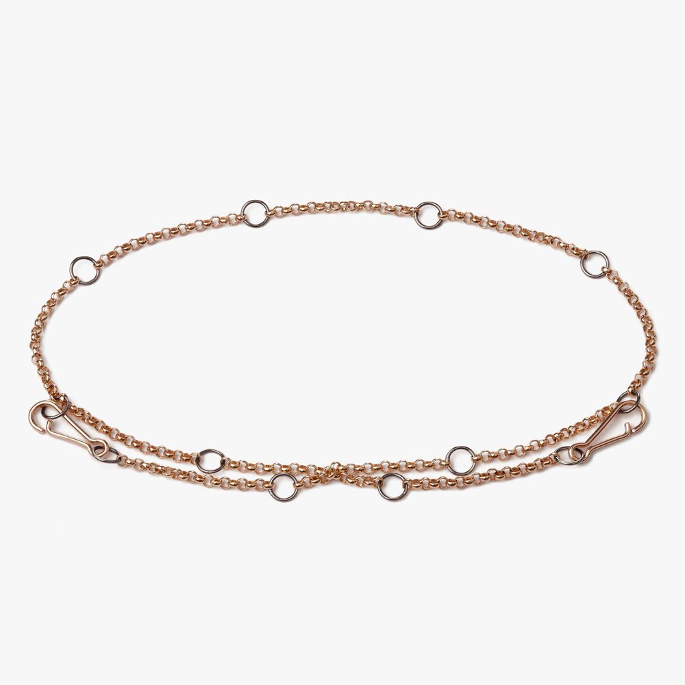 Hoopla 18ct Rose Gold Bracelet Chain | Annoushka jewelley
