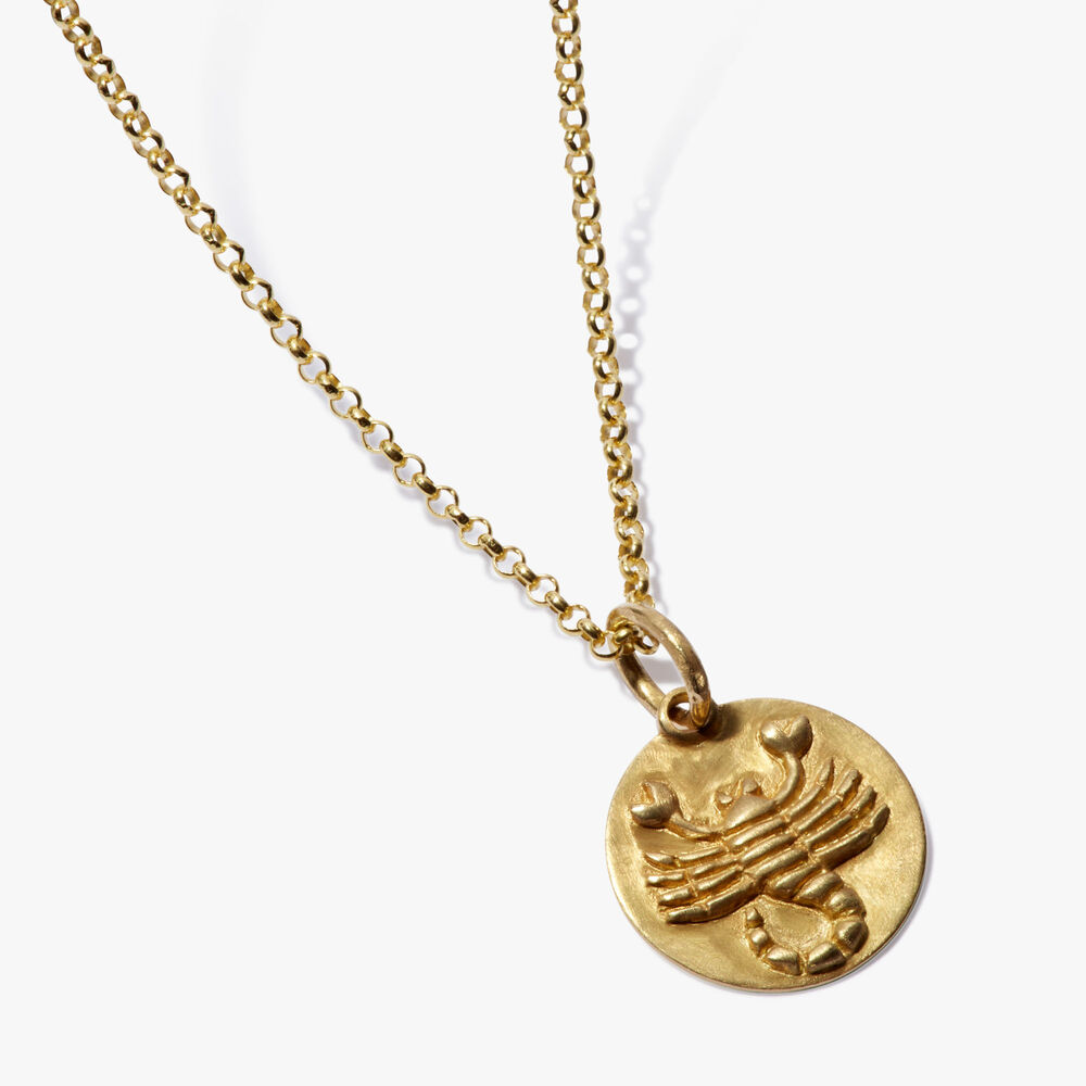 Zodiac 18ct Yellow Gold Scorpio Necklace | Annoushka jewelley