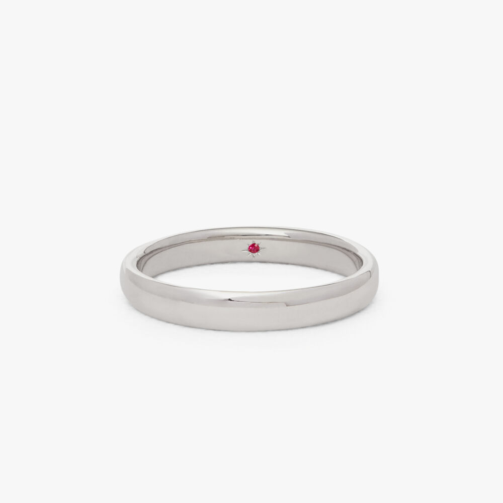 18ct White Gold 3mm Wedding Ring | Annoushka jewelley