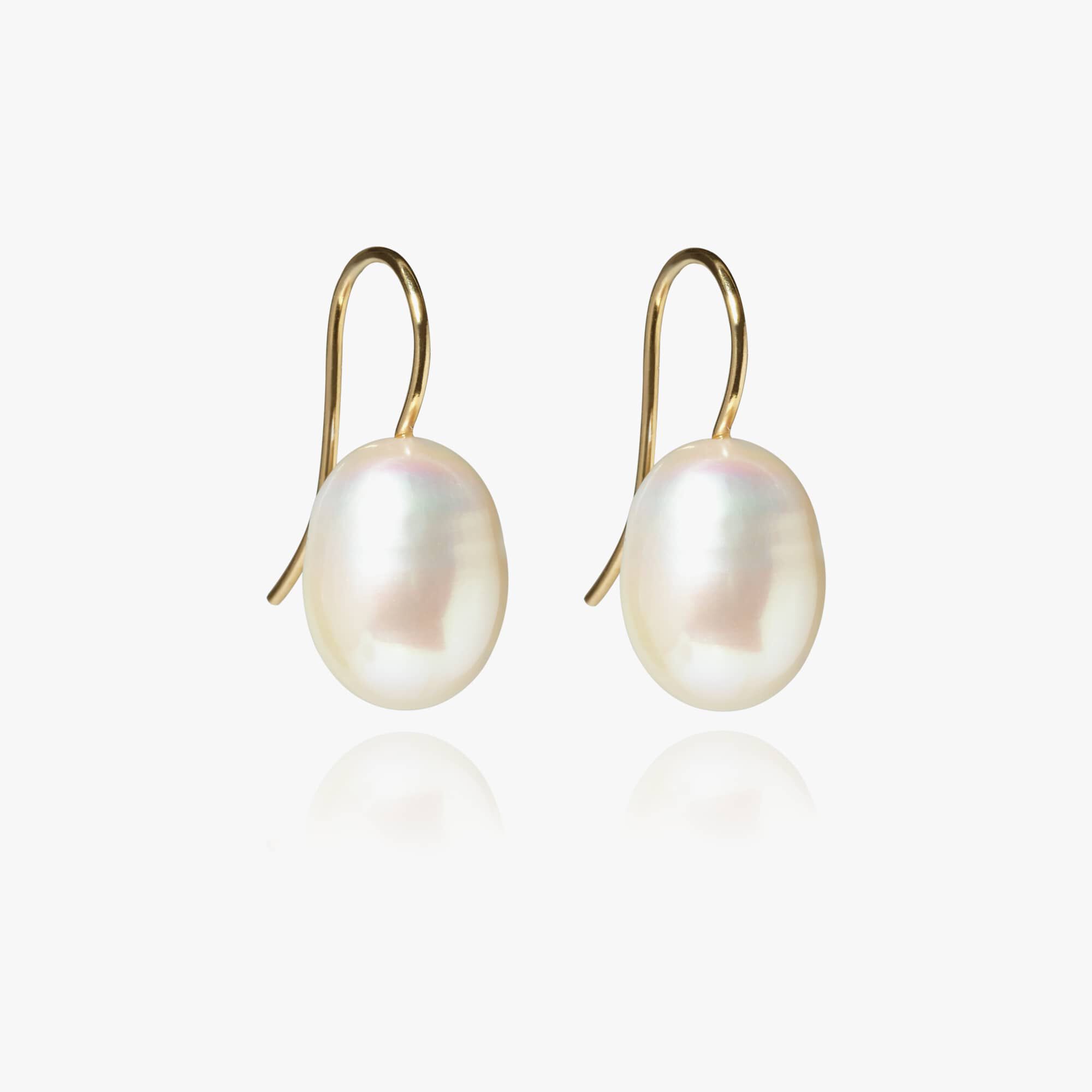 Details about   White Baroque Pearl Long Section Earring 18k Hook Women Dangle Mesmerizing 