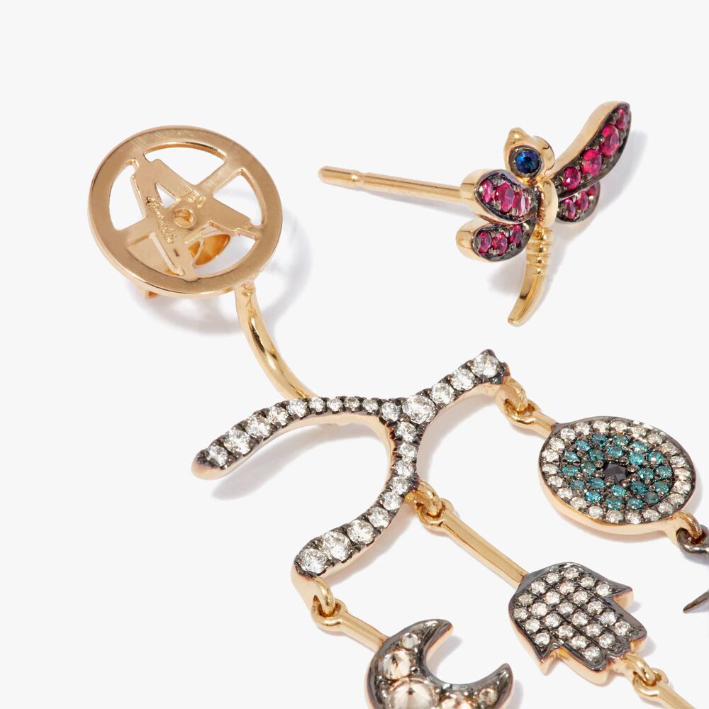 Love Diamonds 18ct Yellow Gold Diamond Chandelier Right Earring | Annoushka jewelley