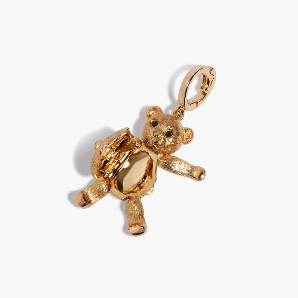 18ct Yellow Gold Teddy Bear Locket Charm Pendant | Annoushka jewelley