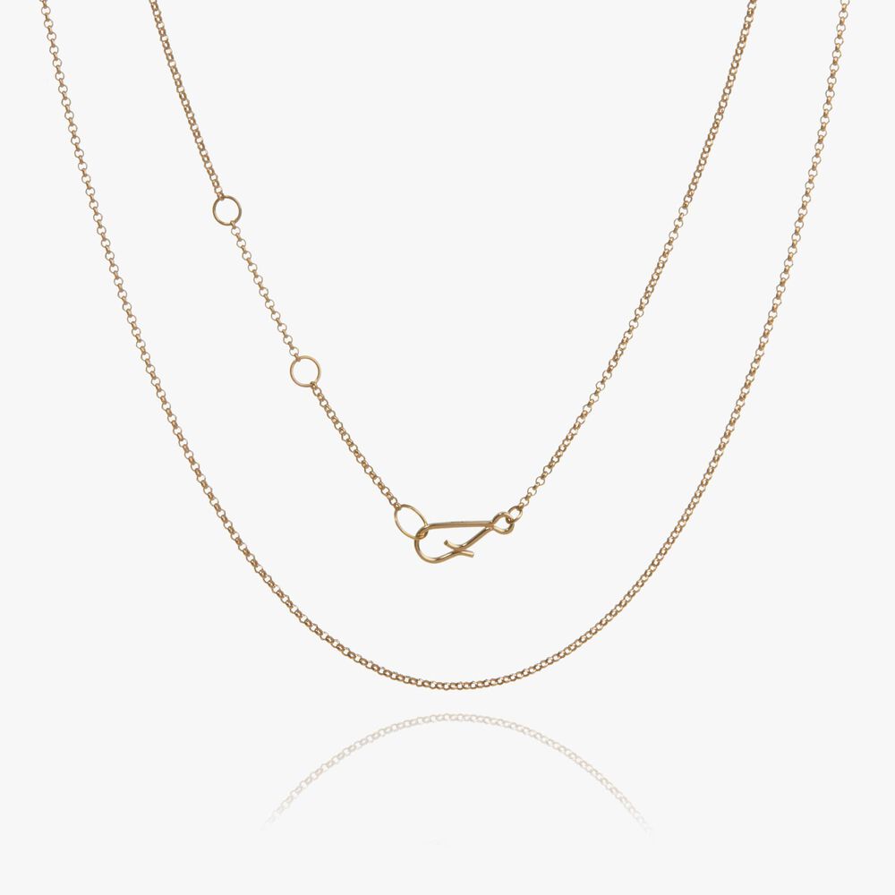 18ct Gold Fine Long Belcher Chain | Annoushka jewelley