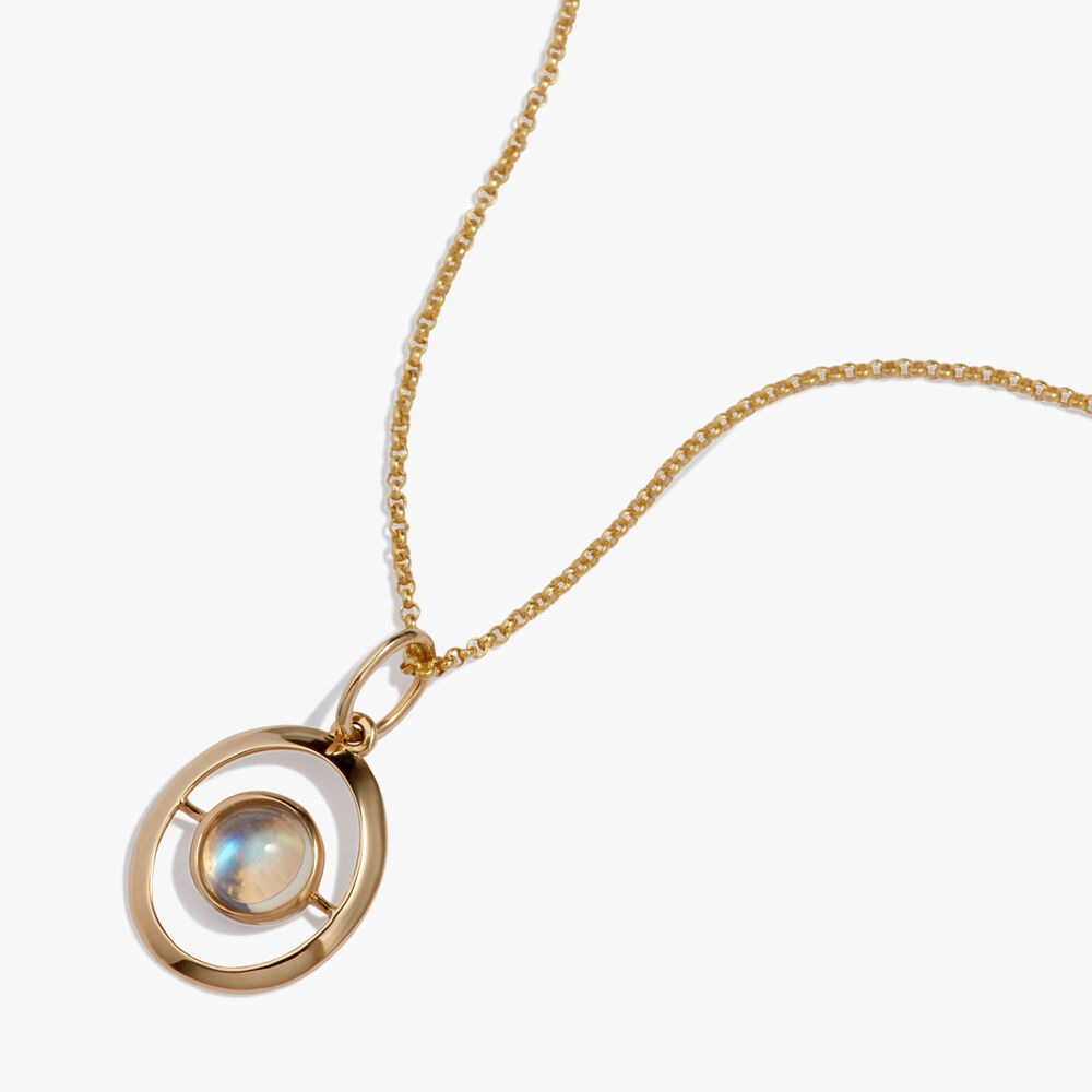 Birthstones 14ct Yellow Gold June Moonstone Necklace | Annoushka jewelley