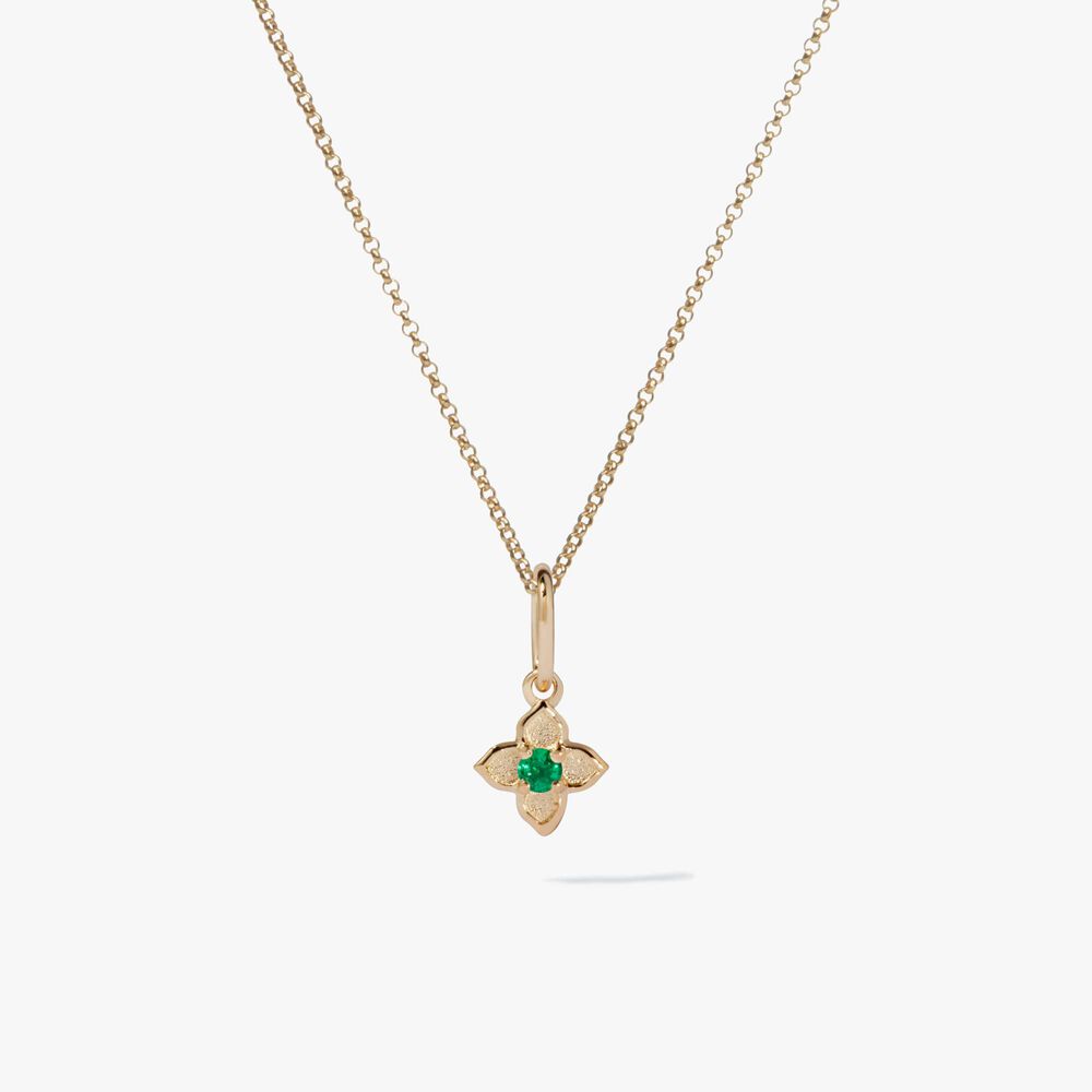 Tokens 14ct Gold Emerald Necklace | Annoushka jewelley