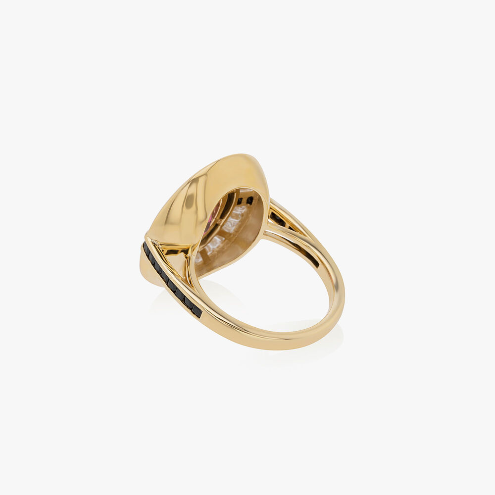 Palazzo 18ct Yellow Gold Tourmaline & Diamond Ring | Annoushka jewelley