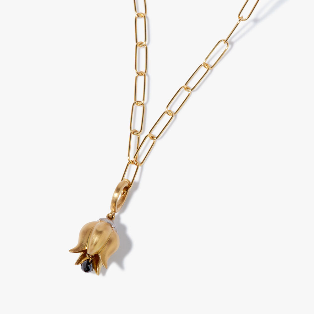 Tulips 18ct Yellow Gold Necklace | Annoushka jewelley