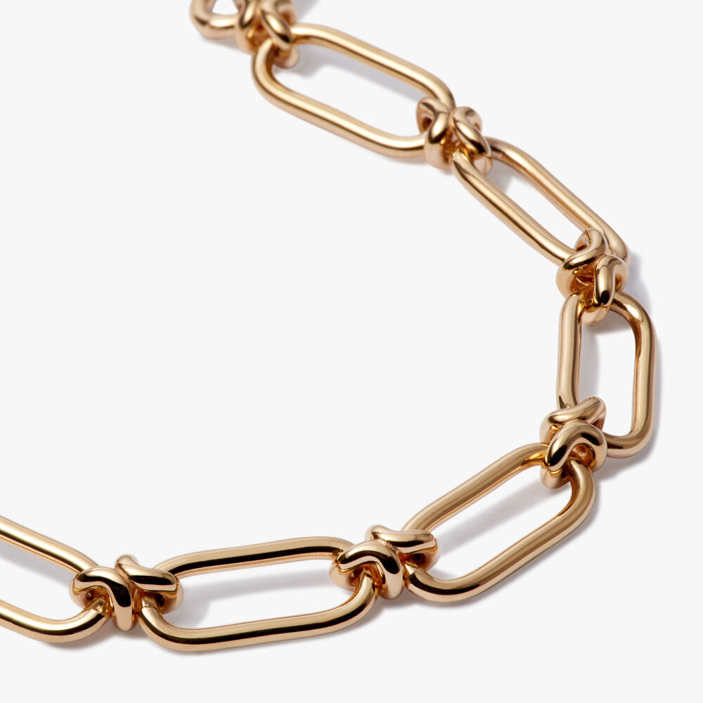 Knuckle 14ct Yellow Gold Bold Link Chain | Annoushka jewelley