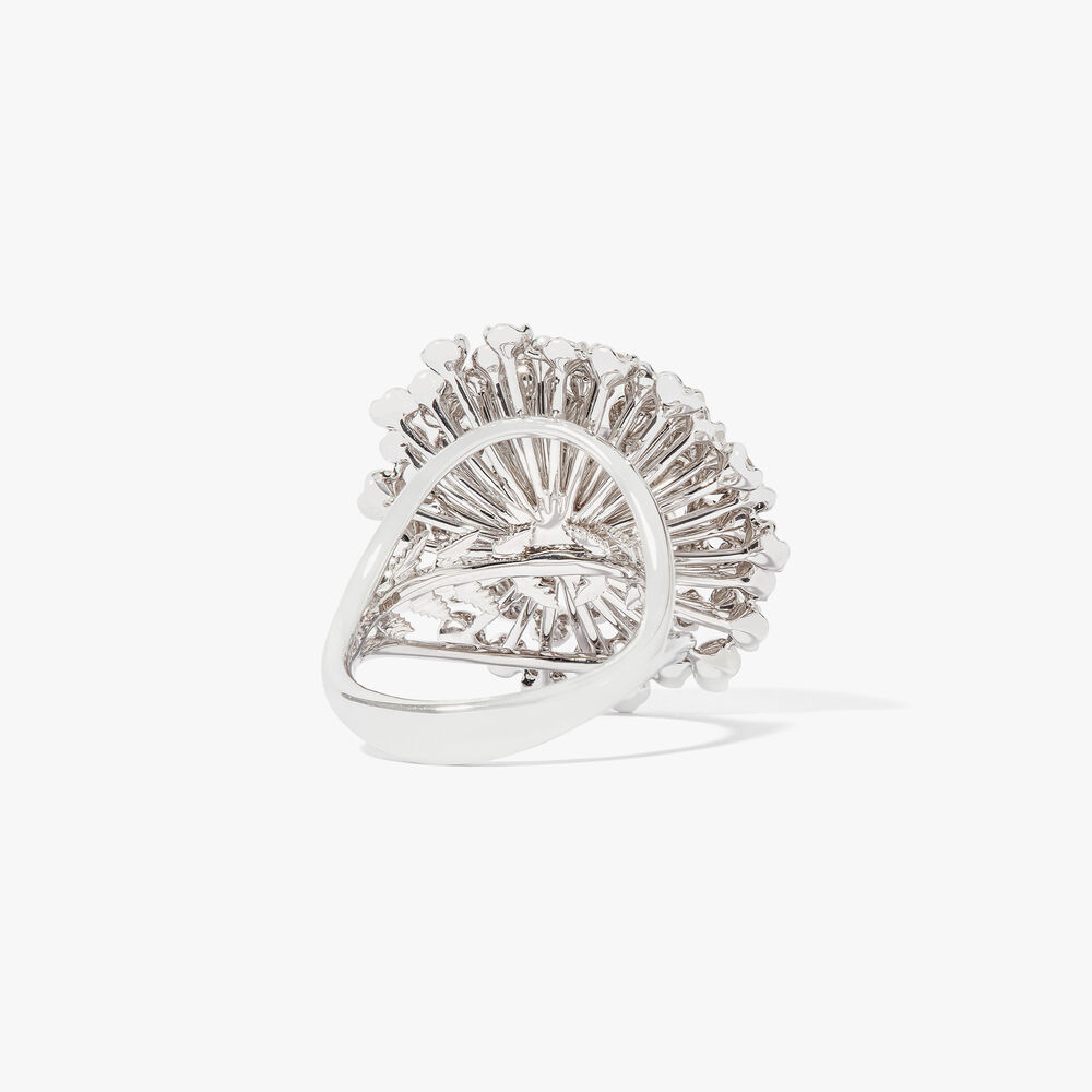 Marguerite 18ct White Gold Unique Moonstone Cocktail Ring | Annoushka jewelley