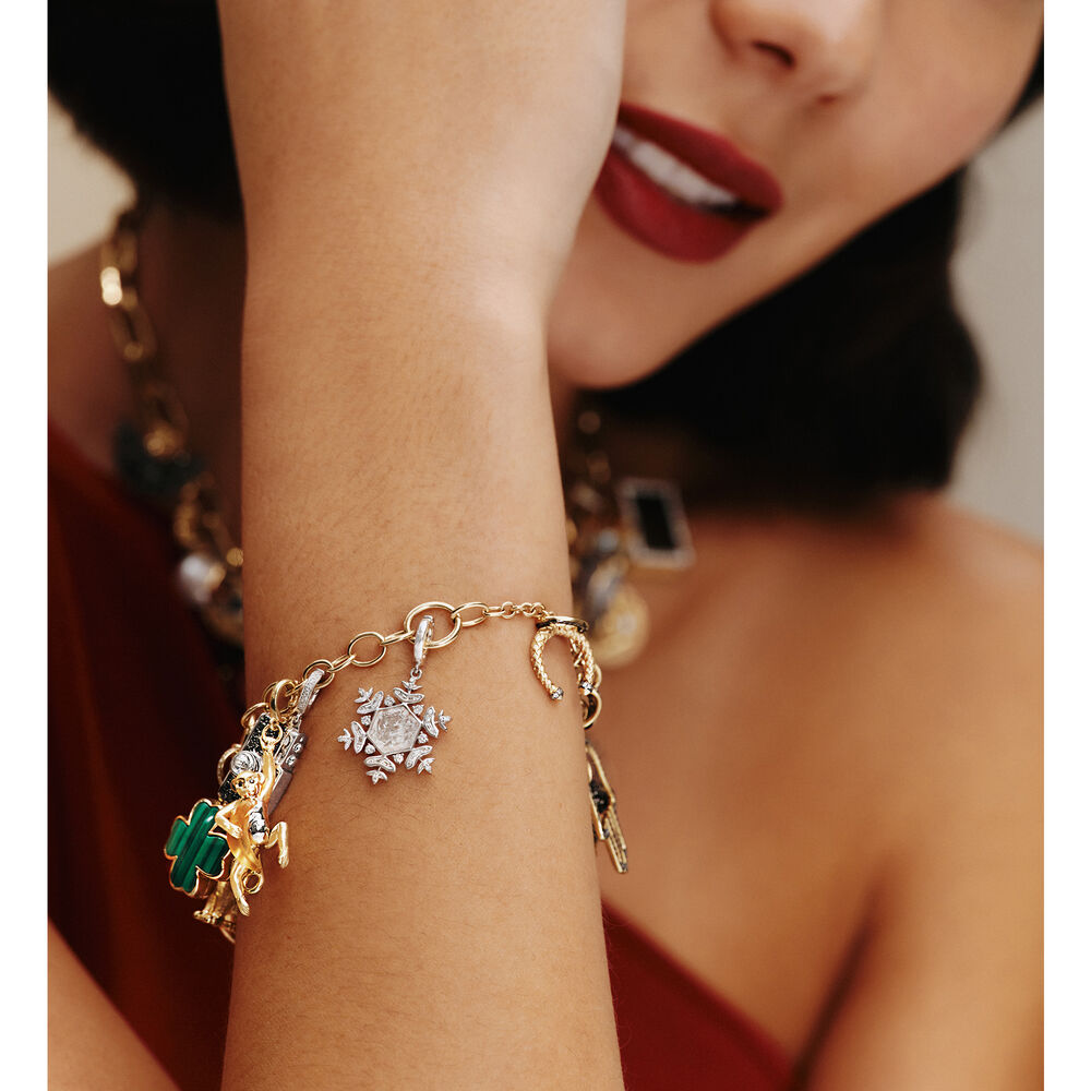 Mythology 18ct White Gold Snowflake Necklace | Annoushka jewelley