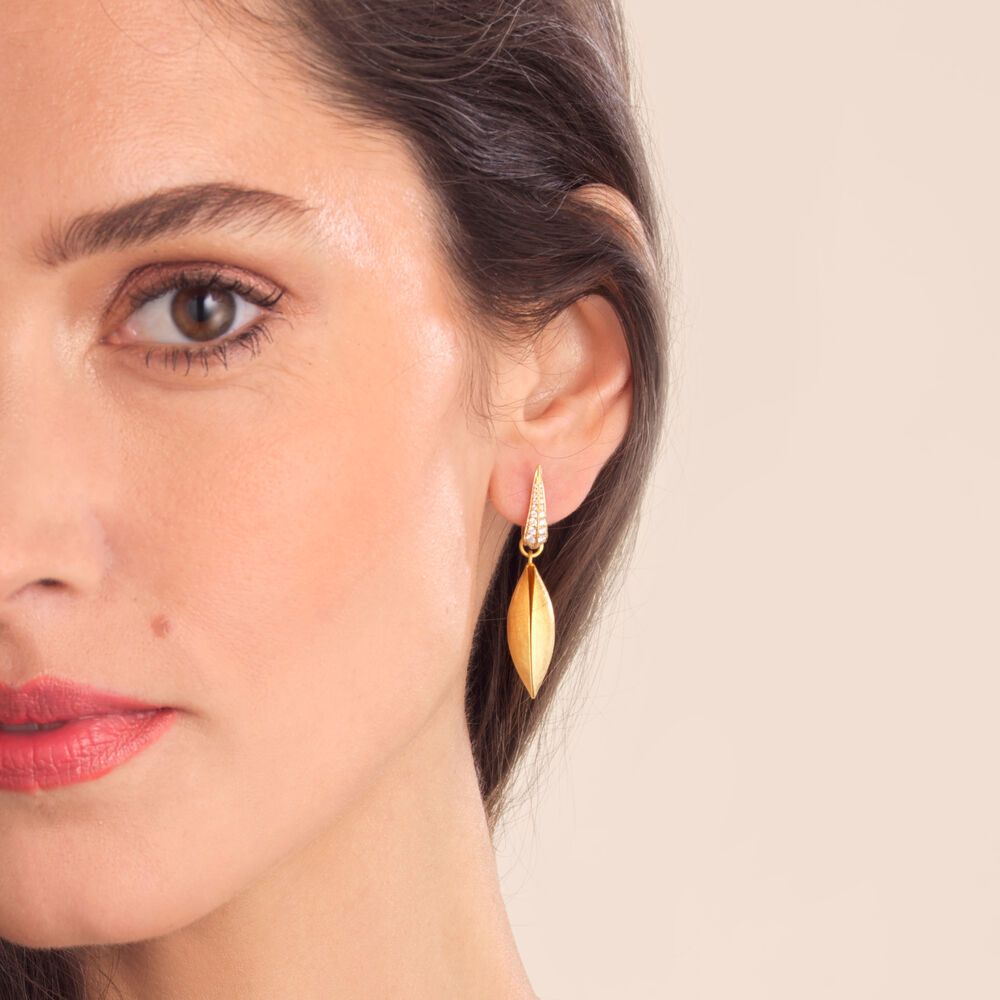 18ct Gold Diamond Seed Earrings | Annoushka jewelley