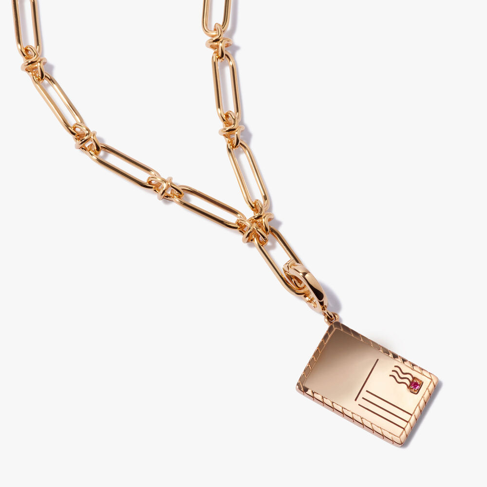 Annoushka 18ct Yellow Gold Postcard Necklace