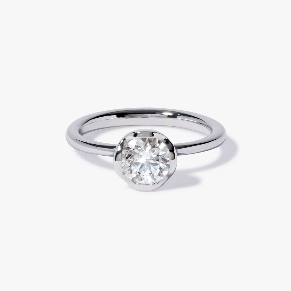 Marguerite 18ct White Gold 1ct Diamond Engagement Ring | Annoushka jewelley