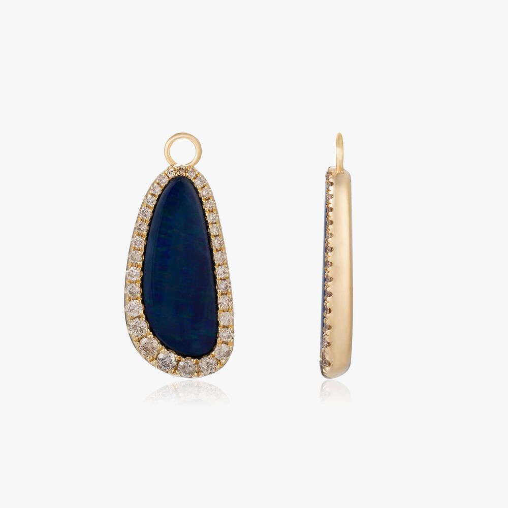 Unique 18ct Gold Opal Earring Drops | Annoushka jewelley