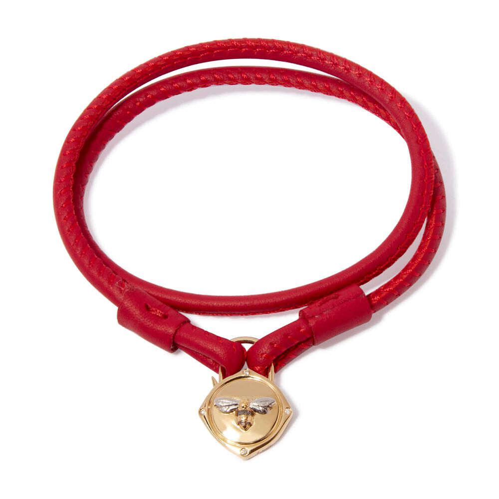 Lovelock 18ct Gold Leather Bracelet | Annoushka jewelley