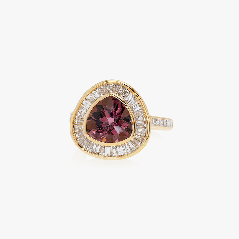 Elara 18ct Yellow Gold Tourmaline & Diamond Ring | Annoushka jewelley