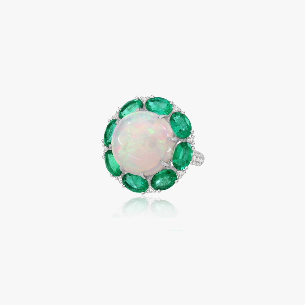 Sutra Opal & Emerald Ring | Annoushka jewelley