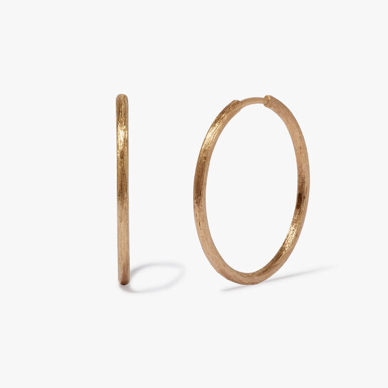 18ct Gold Medium Hoop Earrings