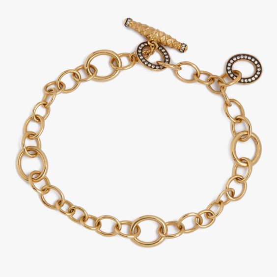 18ct Gold & Diamond Charm Bracelet
