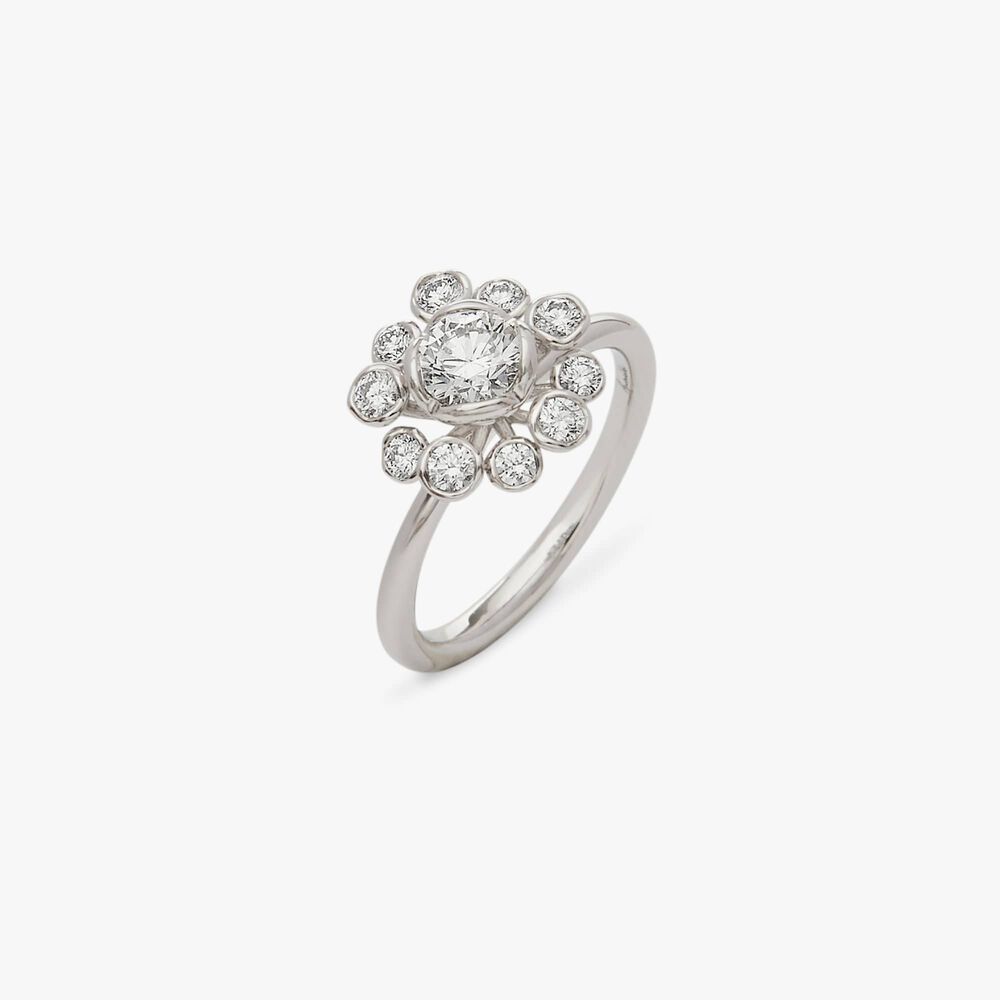 Marguerite 18ct White Gold Diamond Engagement Ring | Annoushka jewelley