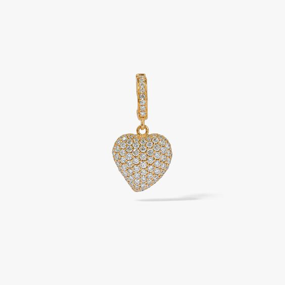 Mythology 18ct Gold Vintage Diamond Heart Charm | Annoushka jewelley
