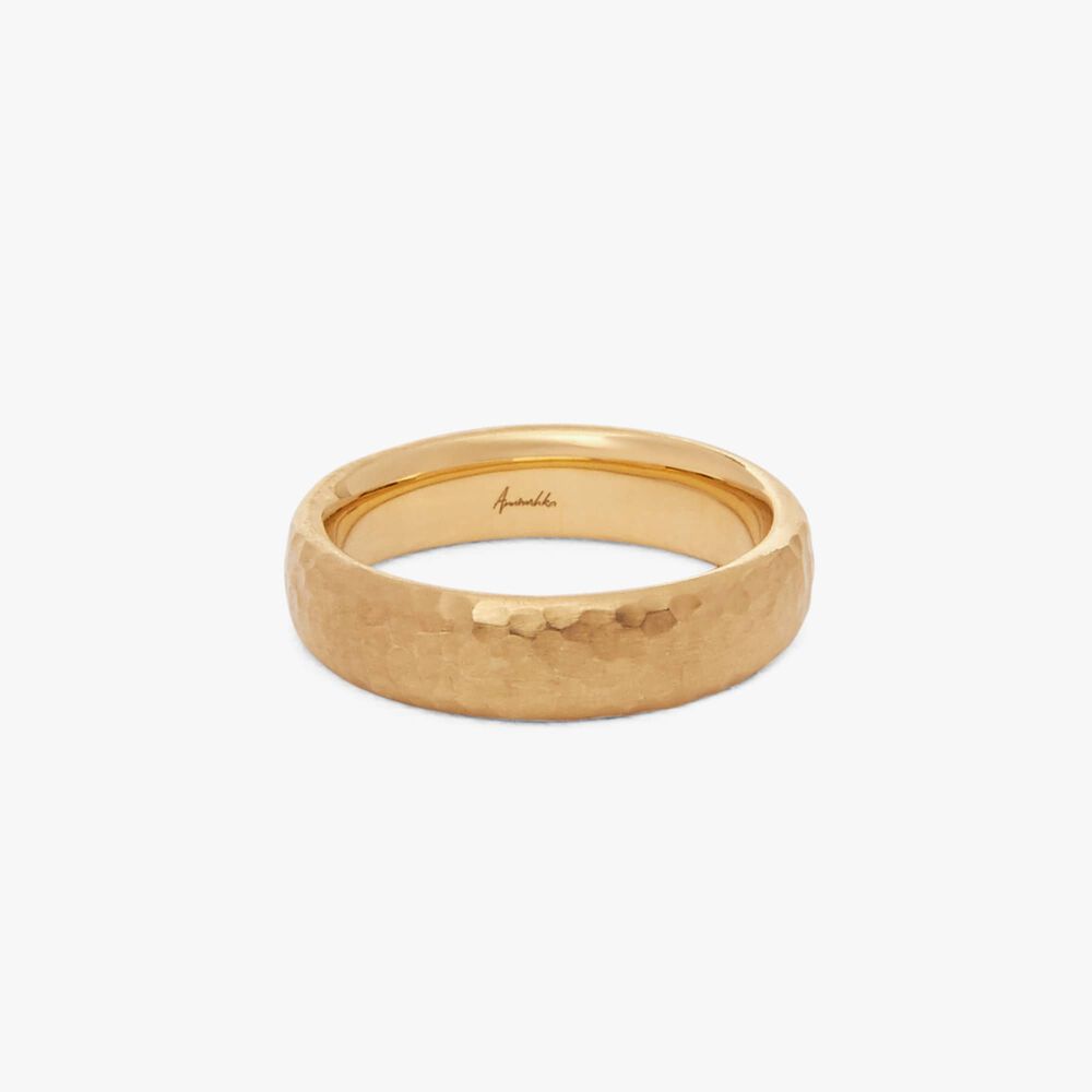 18ct Gold Organza 5mm Band Ring | Annoushka jewelley