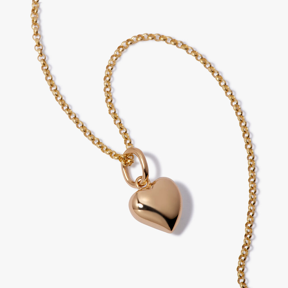 18ct Yellow Gold Small Heart Necklace | Annoushka jewelley