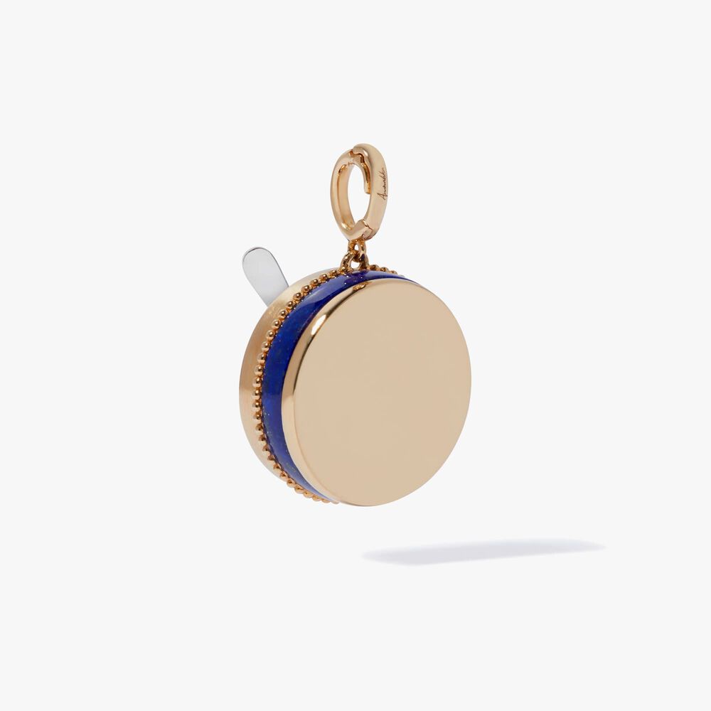 Mythology 18ct Gold Lapis Lazuli & Drusy Caviar Charm | Annoushka jewelley