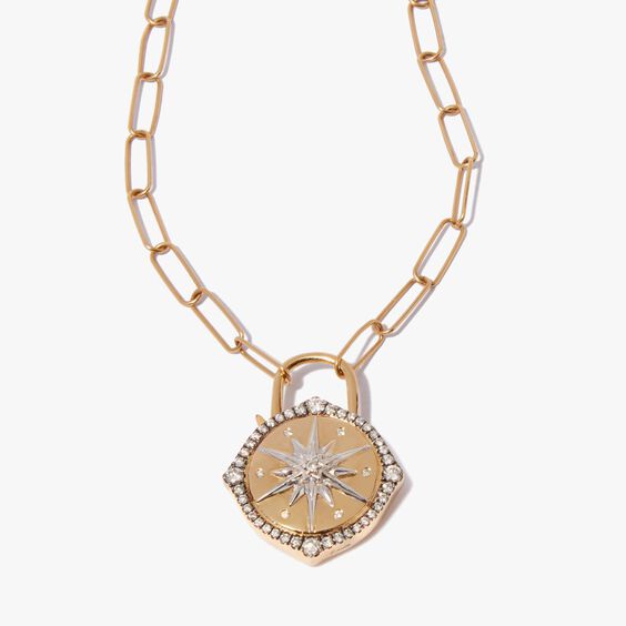 Lovelock 14ct Gold Mini Cable Chain Star Charm Necklace | Annoushka jewelley