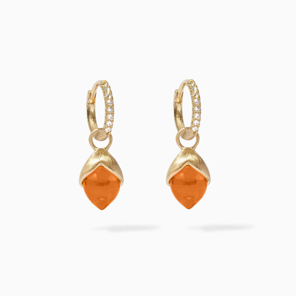 18ct Gold Citrine Drop Earrings | Annoushka jewelley