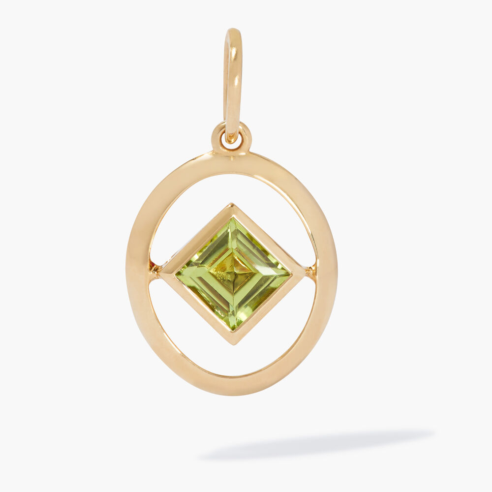 14ct Yellow Gold Peridot August Birthstone Necklace | Annoushka jewelley