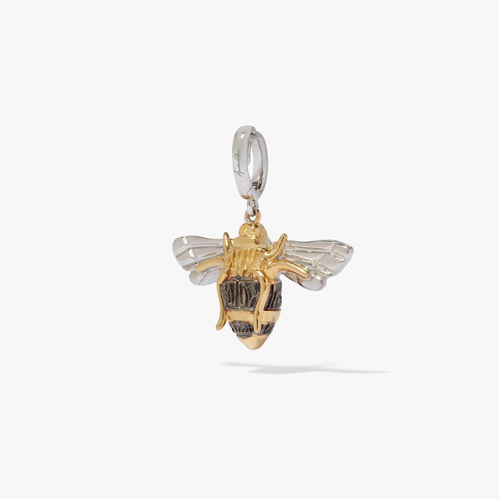 Mythology 18ct Yellow Gold Diamond Bee Charm Pendant | Annoushka jewelley