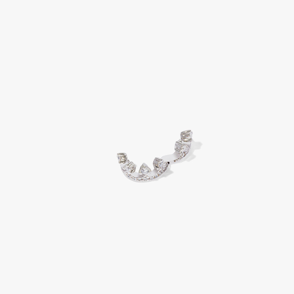 Crown Platinum Diamond Helix Ear Cuff  | Annoushka jewelley