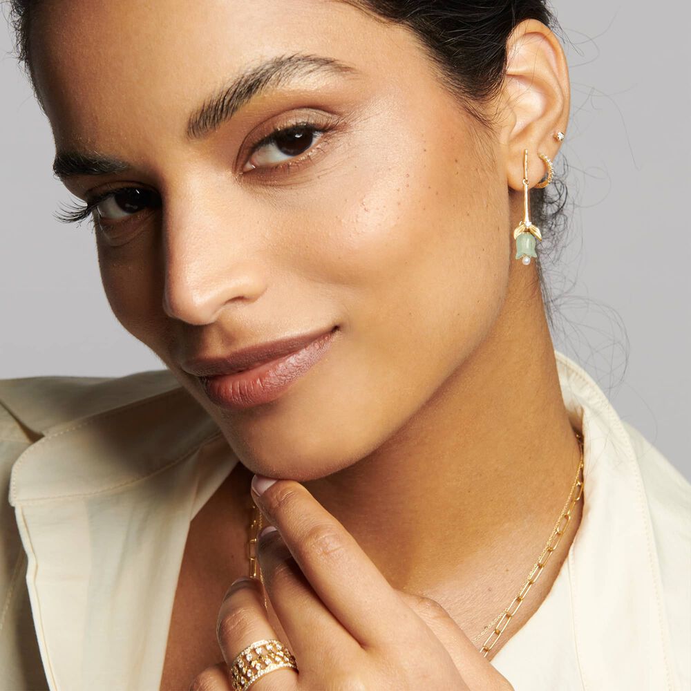 18ct Gold Annoushka Tulip Diamond Earrings | Annoushka jewelley