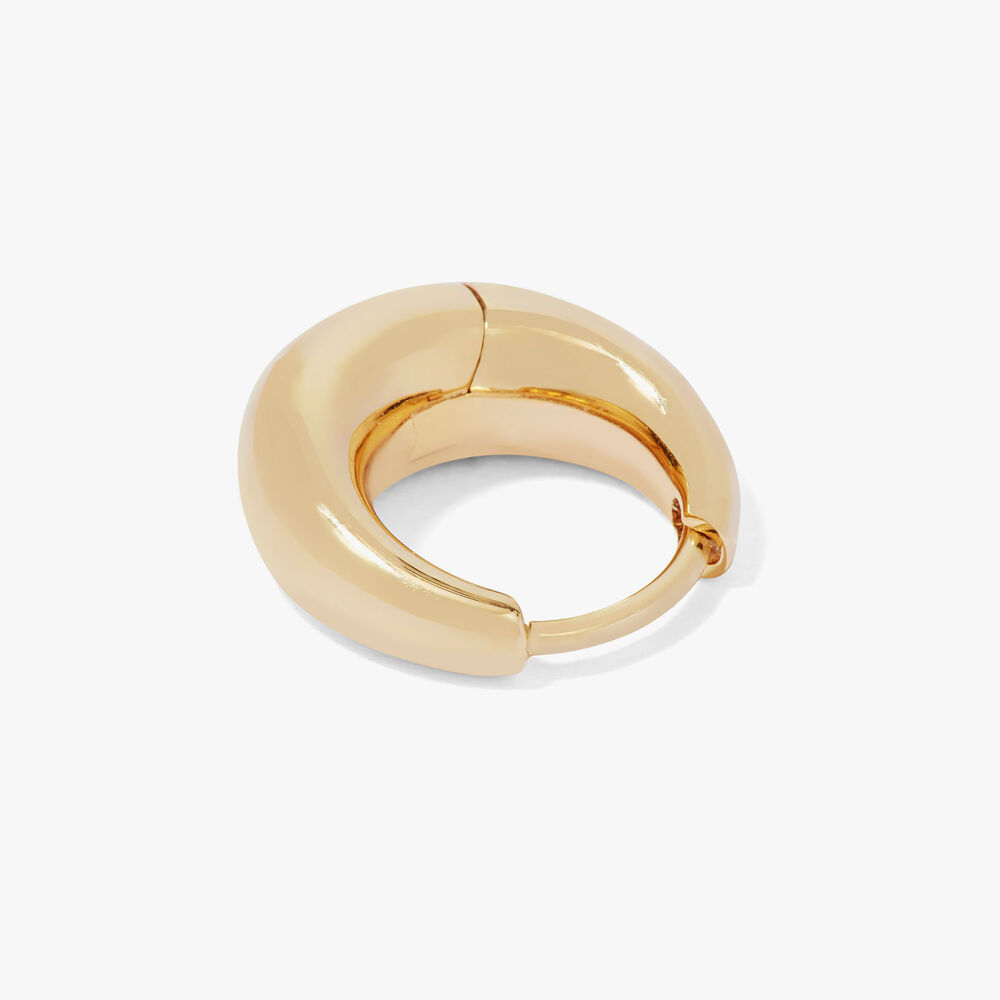 18ct Yellow Gold Huggie Hoop Earrings | Annoushka jewelley