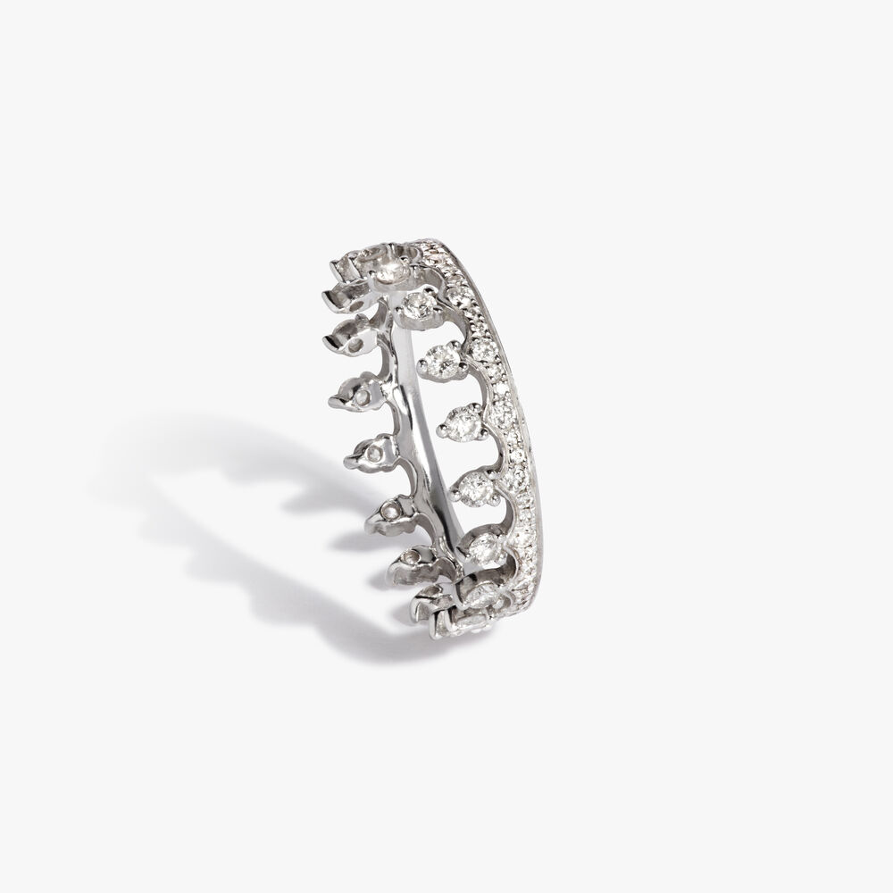 Crown 18ct Yellow & White Gold Diamond Ring Stack | Annoushka jewelley