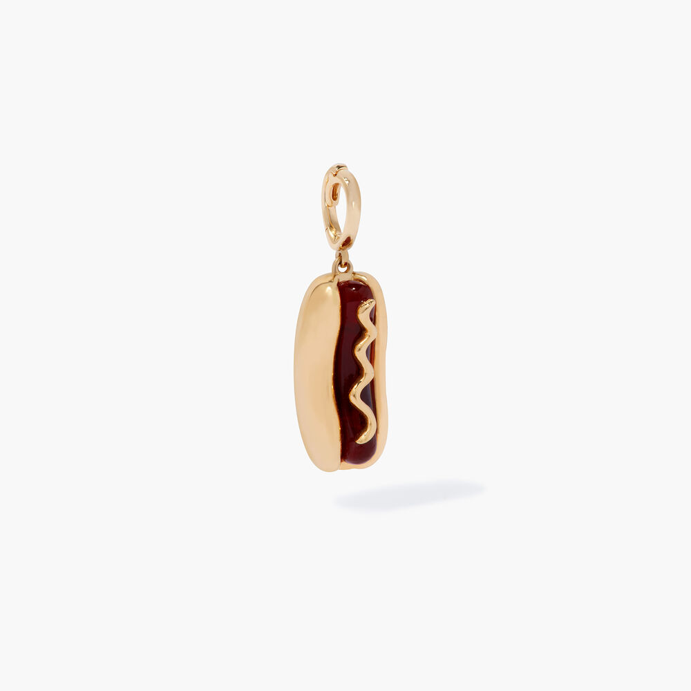 Annoushka x Mr Porter 18ct Yellow Gold Hot Dog Charm Pendant | Annoushka jewelley