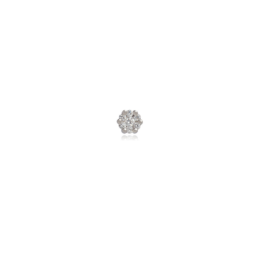 Daisy 18ct White Gold 0.16 ct Diamond Single Stud | Annoushka jewelley