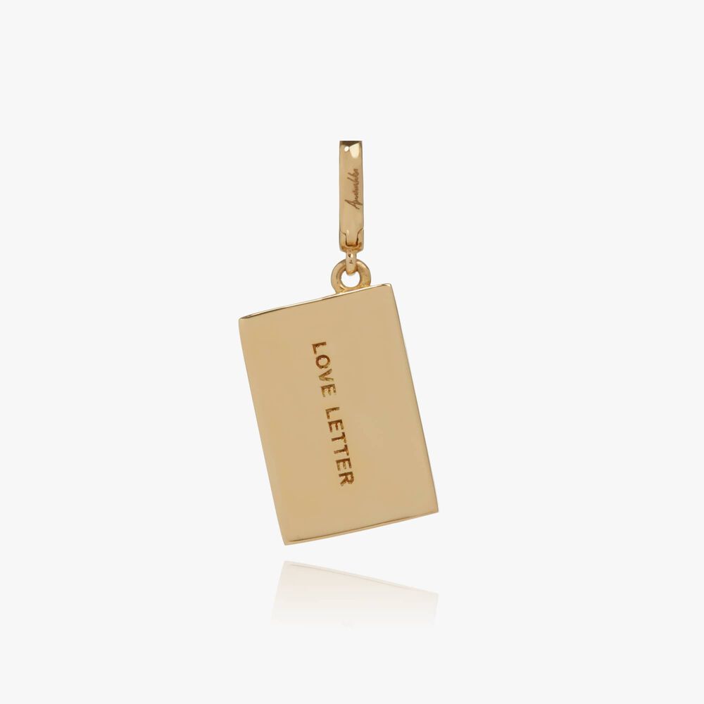 Annoushka x The Vampire's Wife 18ct Yellow Gold Letter Charm Pendant | Annoushka jewelley