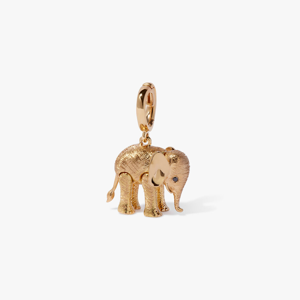 Mythology 18ct Yellow Gold Baby African Elephant Charm Pendant | Annoushka jewelley