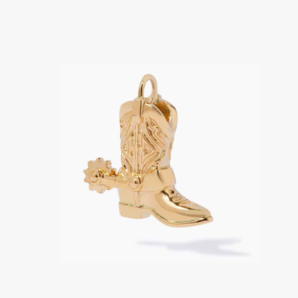 Annoushka X Mr Porter 18ct Gold Cowboy Boot Earring Drop | Annoushka jewelley