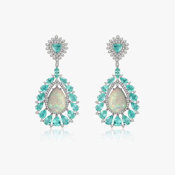 Sutra Paraiba Tourmaline & Opal Earrings | Annoushka jewelley
