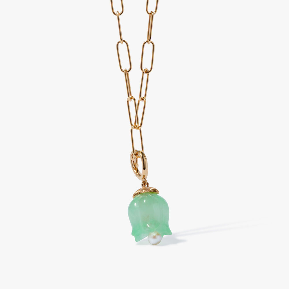Tulips 18ct Yellow Gold Jade Necklace | Annoushka jewelley