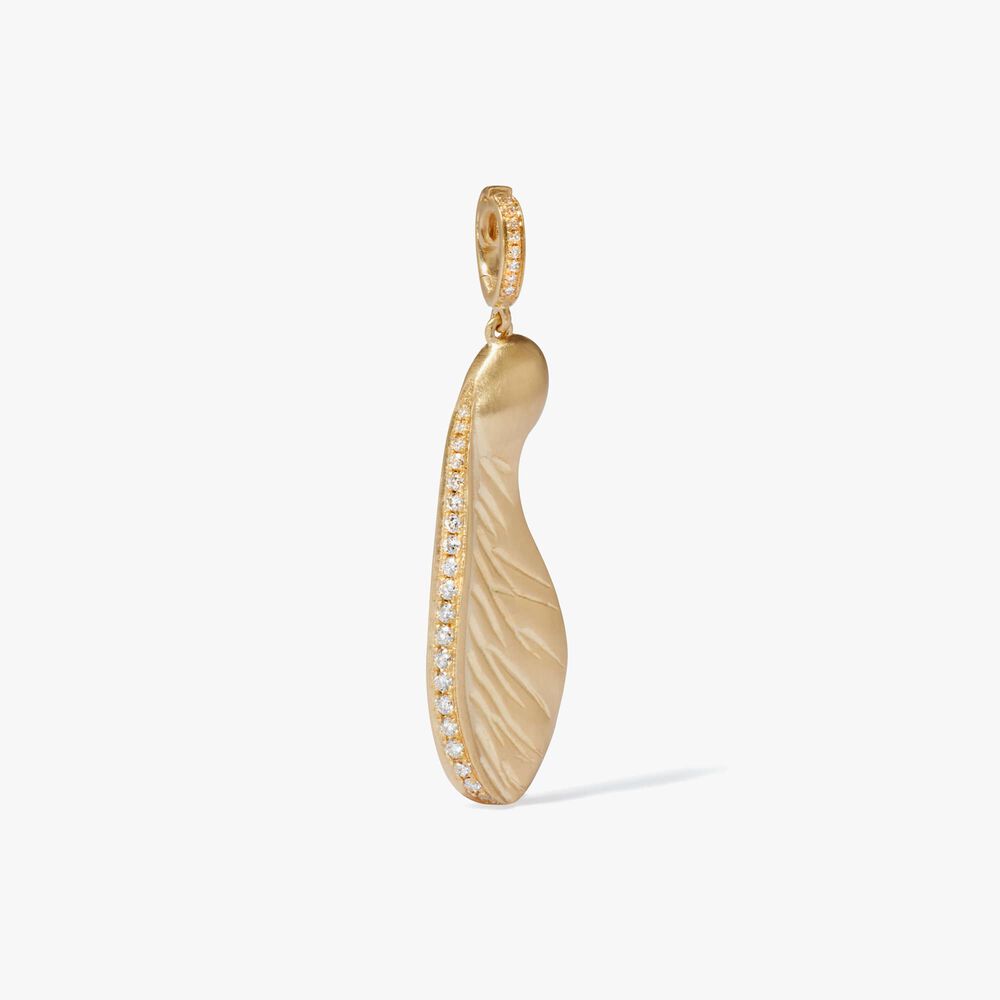 Mythology 18ct Gold Diamond Sycamore Seed Pendant | Annoushka jewelley