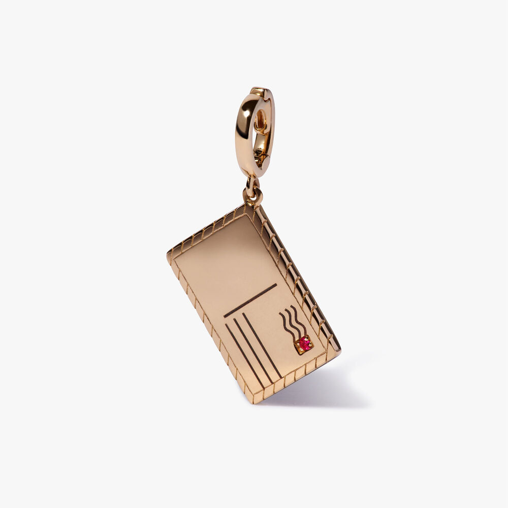 18ct Yellow Gold Postcard Necklace | Annoushka jewelley