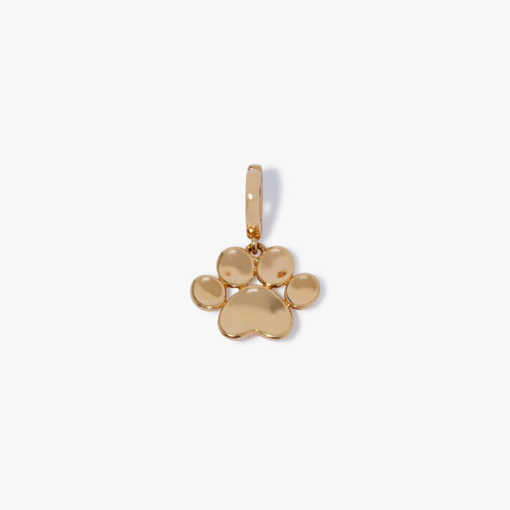 18ct Gold Paw Print Charm | Annoushka jewelley