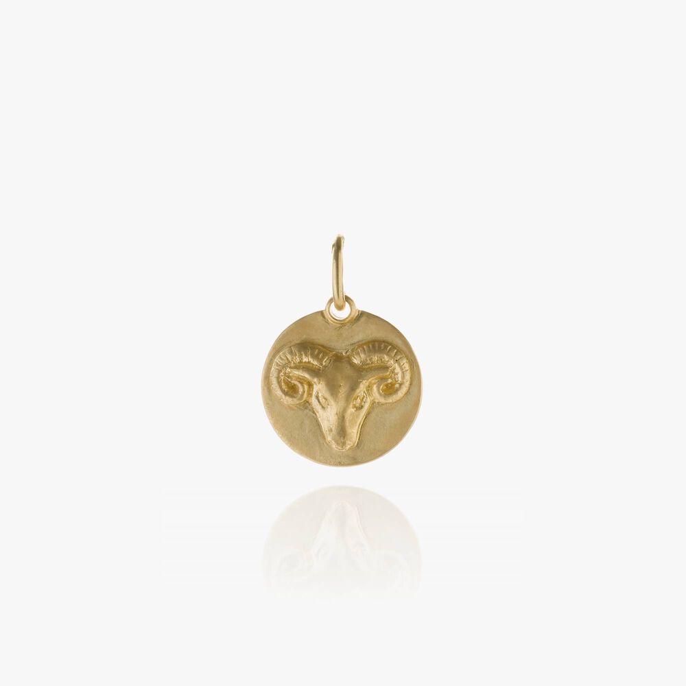 Zodiac 18ct Gold Aries Pendant | Annoushka jewelley