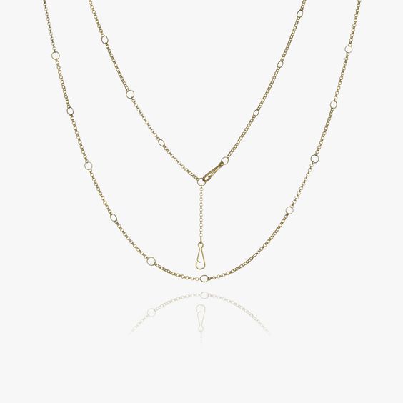 Hoopla 14ct Yellow Gold Short Chain Necklace